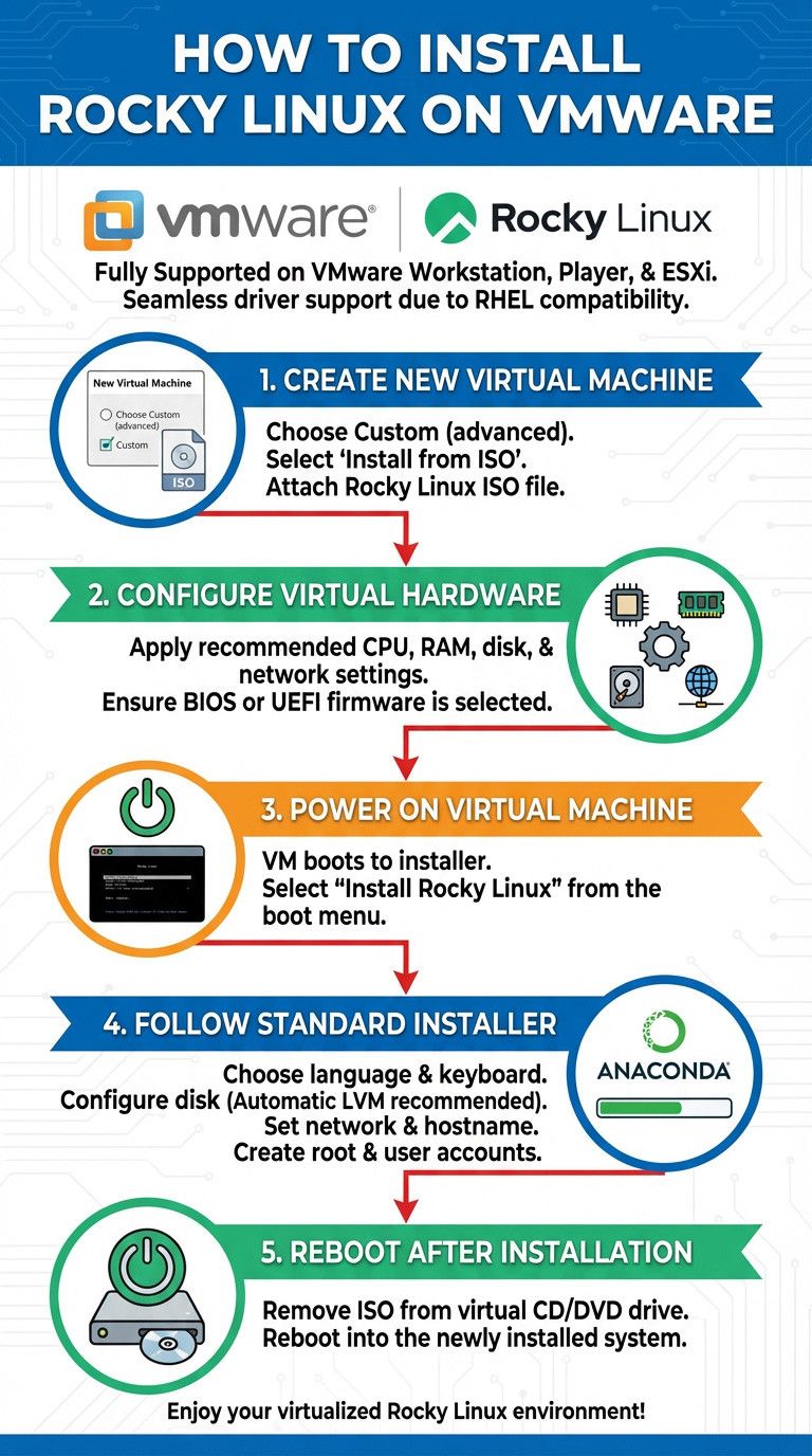 How to Install Rocky Linux on VMware
